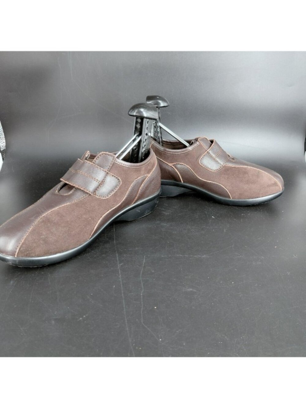 Propet Shoes Womens Size 6W Brown Leather Mary Jane Hook Loop Walking Comfort - Picture 7 of 15